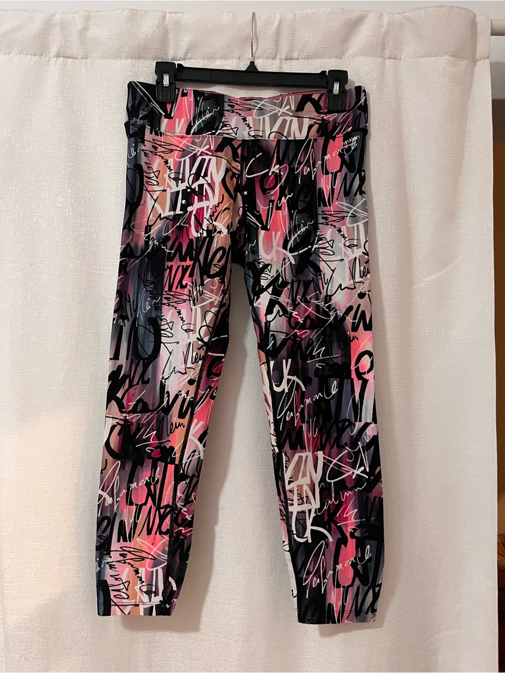 Calvin Klein Graffiti Print Leggings Wicking Large